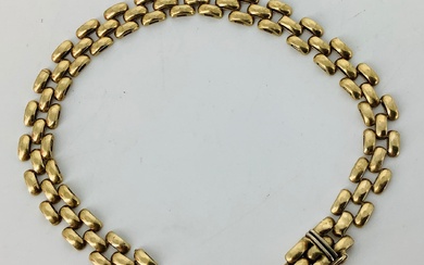 10k Yellow Gold Italian Fancy Link Bracelet
