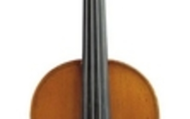 English Violin - C. 1900, possibly George Pyne, unlabeled, length of two-piece back 359 mm.
