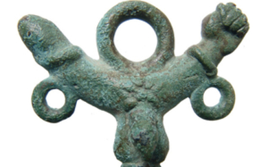 Large and elaborate Roman composite phallic amulet