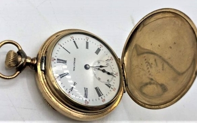 14 K Gold WALTHAM Hunting Case Pocket Watch