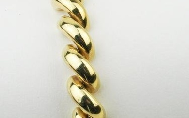 14KYG "Macaroni" Style Bracelet