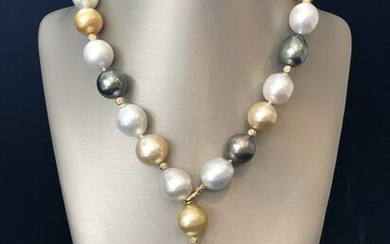 16mm - 12.5mm South Sea Pearl Lariat Necklace