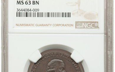1795 Washington Grate Halfpenny, Large Buttons, Reeded Edge, BN