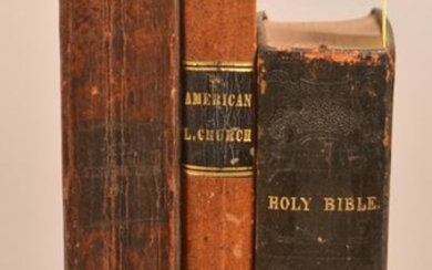 1863 Small Bible + 2 Other Books