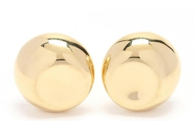 18KT Gold "Round" Earrings, Elsa Peretti for Tiffany &