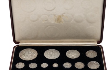 1937 George VI Coronation 15-coin specimen proof set with Ma...