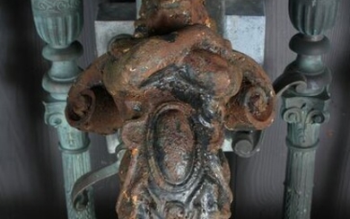 19th Century Cast Iron Figural Urn Handle