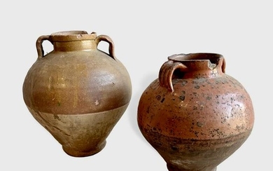 2 Terracotta Storage jars