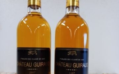 2 bouteilles de Château Guiraud 2007 1er... - Lot 26 - Enchères Maisons-Laffitte