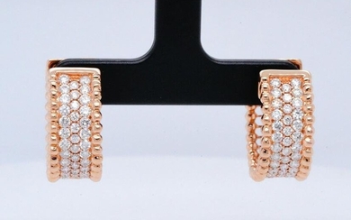 2.00ctw VS2-SI1/G-H Diamond 18K Rose Gold Earrings
