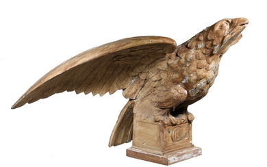 CARVED AMERICAN PILOT HOUSE EAGLE