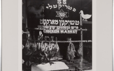 ABBOTT, BERENICE (1898-1991) Kosher chicken market, New York