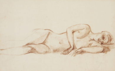 Balthus (French, 1908–2001), Femme nue allongée