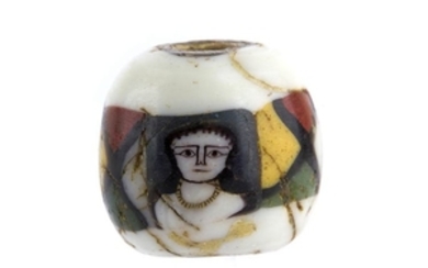 Egyptian Face Bead mosaic glass 1st century BC - 1st...