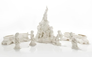 Five Nymphenburg porcelain figural groups