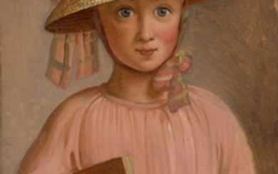 Gustav Theodor WEGENER Roskilde, 1817 - Frederiksberg, 1877 Portrait de la sœur de l'artiste, Jakobe Wegener