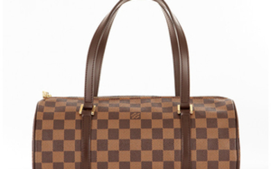 LOUIS VUITTON Louis Vuitton Papillon handbag in ebene damier canvas...