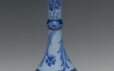 A Moorcroft Cornflower pattern bottle vase, tube lined