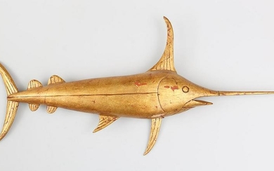 Swordfish weathervane by George Combs Jr.