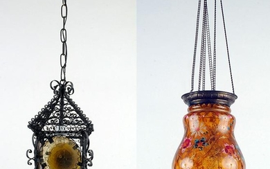 TWO ANTIQUE CHANDELIERS CIRCA 1930