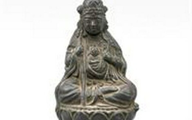 Little Guanyin with child, pres. China, 19/20th c.