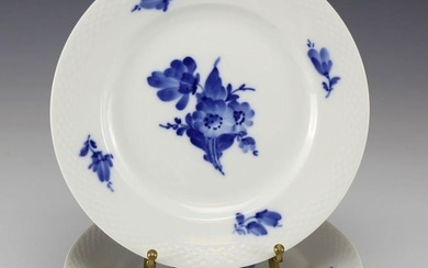 4 Royal Copenhagen Blue Flower Braided Porcelain Salad / Dessert Plates