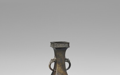 A bronze vase. 19th century