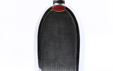 Bugatti chromed radiator form spirits flask circa 1960