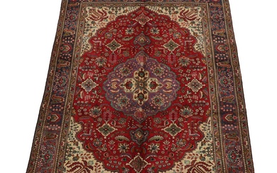 6'8 x 9'10 Hand-Knotted Persian Tabriz Area Rug