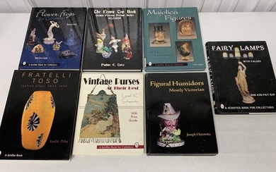 7 Collector Guide Books-Fairy Lamps, Flower Frogs
