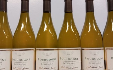 7 bouteilles de Bourgogne Blanc 2020 Chardonnay... - Lot 26 - Enchères Maisons-Laffitte