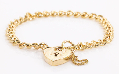 9ct Gold Locket Bracelet