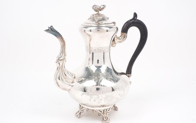 A 19th century French silver coffee pot, Paris, c.1874-1880, Debain...