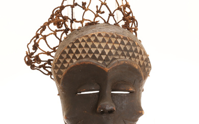 A 20th century DR Congo Chokwe mask.