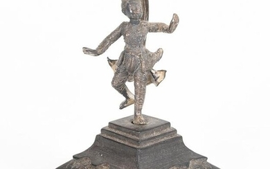 A Burmese Silver Figure
