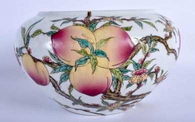 A CHINESE FAMILLE ROSE PEACH BOWL 20th Century. 23 cm