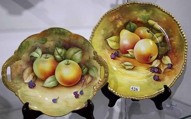 A COALPORT BOWL AND PLATE