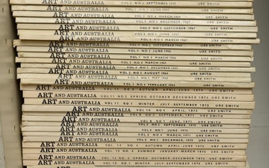 A COLLECTION OF ART AND AUSTRALIA VOLUMES 1 - 12 (MISSING 9, 10 & 11)