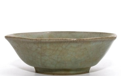 A Celadon Glazed Hexagonal Bowl