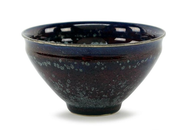 A Chinese Flambe Glazed Pottery Bowl.