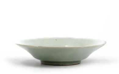 A Chinese Longquan-imitation celadon-glazed lobed dish Qing dynasty, 18th/19th century The...