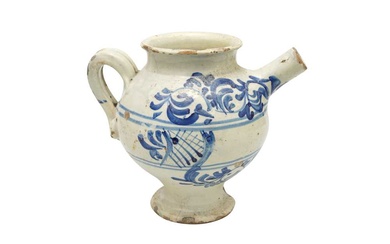 A DELFT BLUE AND WHITE WET DRUG JAR, 18TH CENTURY