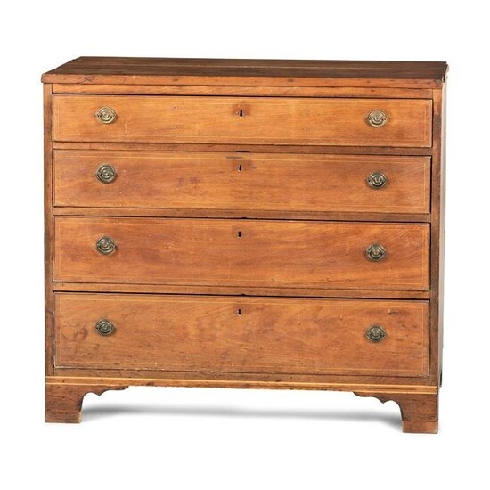 A Federal Line Inlaid Walnut Chest of Drawers