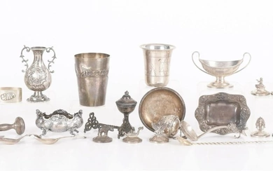 A Group of Small Silver Articles