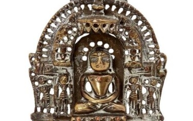 A Jain brass shrine, India, 18th century,...