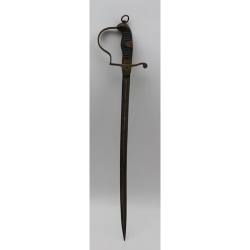 A LATE 19TH CENTURY SHORT SWORD with Turkish Star and cresce...