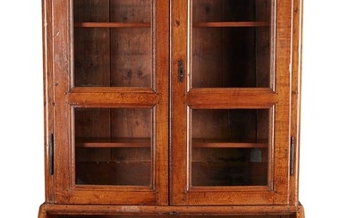 A Louis XV Provincial oak bureau cabinet