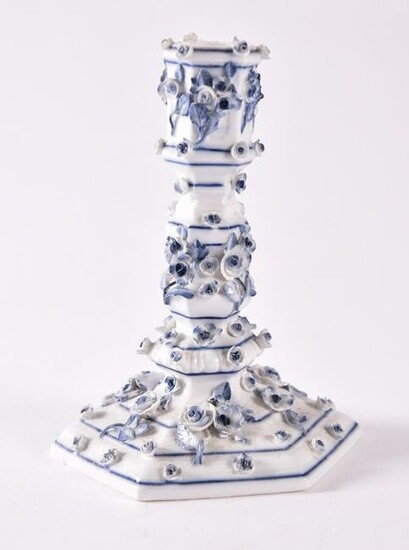 A Meissen Porcelain Candlestick Height 5 inches