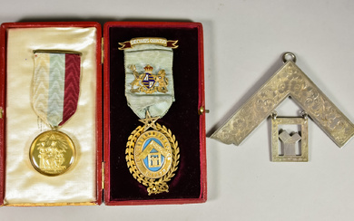 A Quantity of Masonic Jewels, including a 'Decimus Quintis' from...