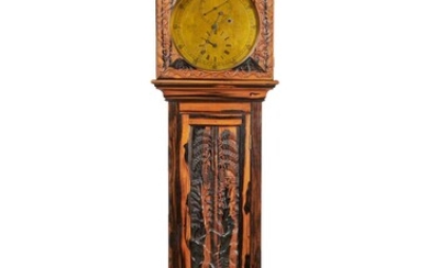 A Sri Lankan calamander and Coromandel longcase Astronomical Regulator timepiece